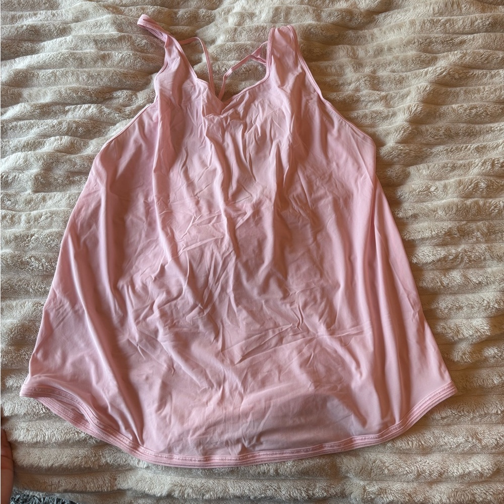 Pink lululemon tank top